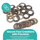 Large Brass Eyelets - (Pack of 10)